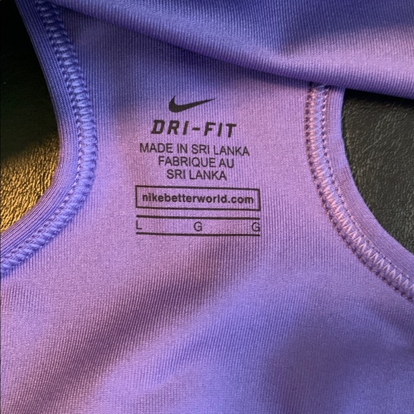 Nike Purple and Yellow Sports Bra - Picture 2 of 4